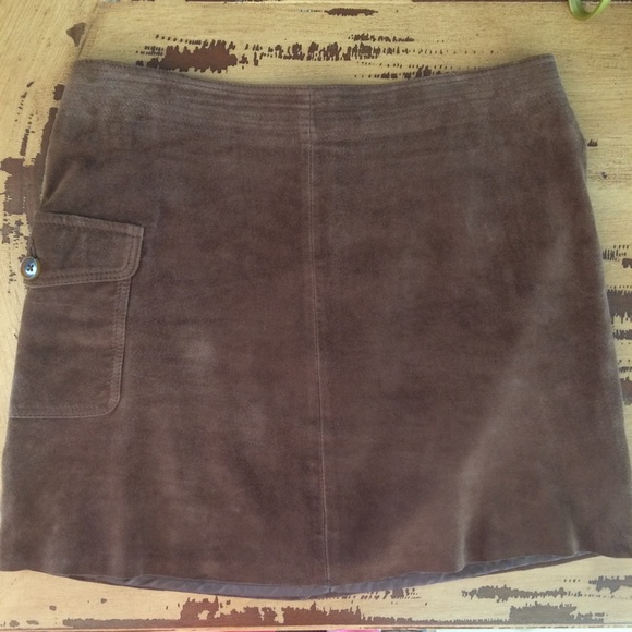 J. Crew Genuine Suede Mini Skirt - Picture 1 of 8